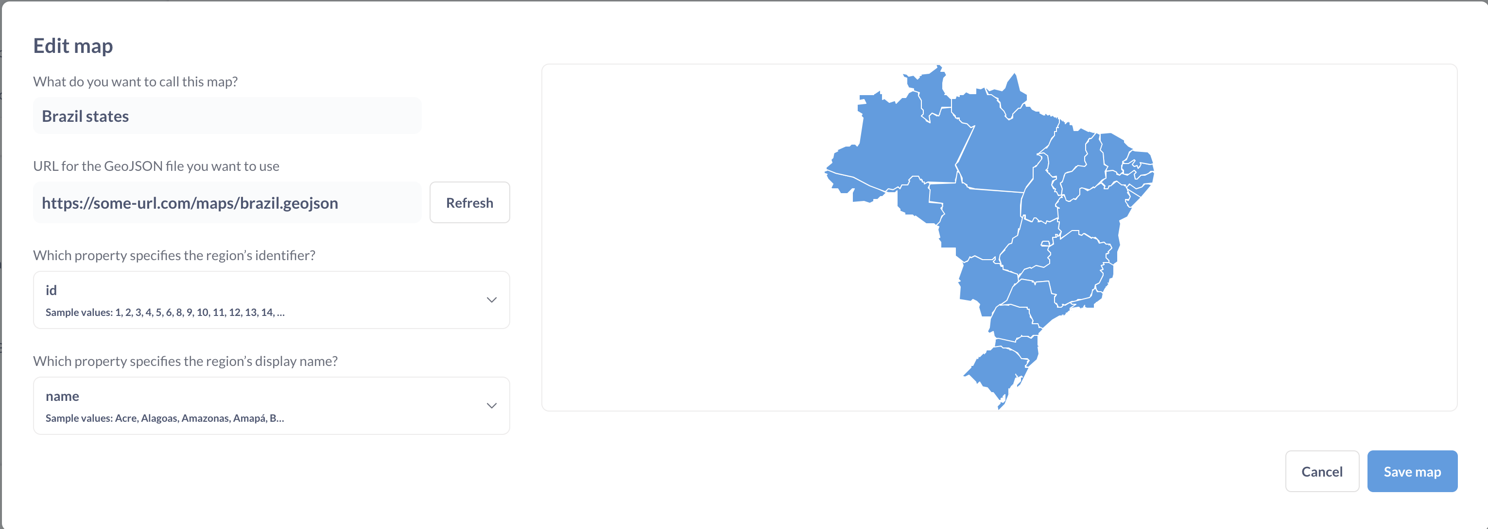 Загрузка пользовательского GeoJSON